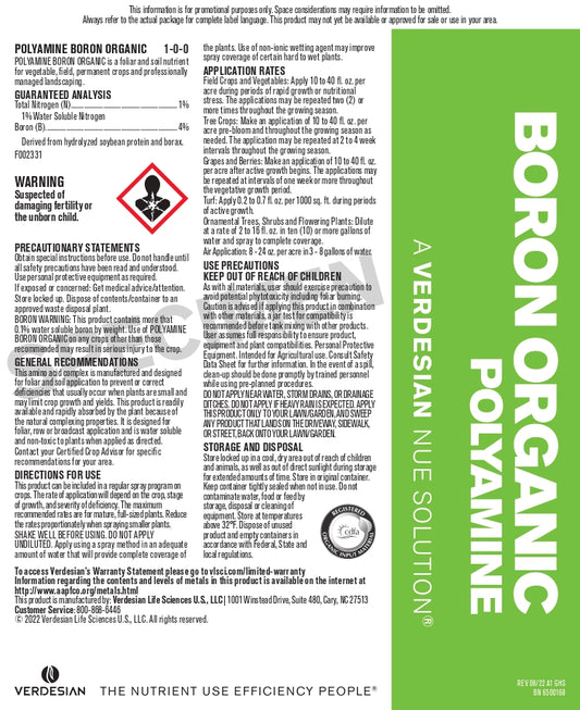 PolyAmine Boron (Organic)